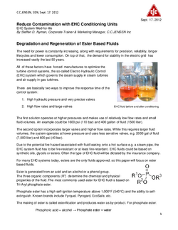 POWER_Reduce contamination with EHC conditioning units