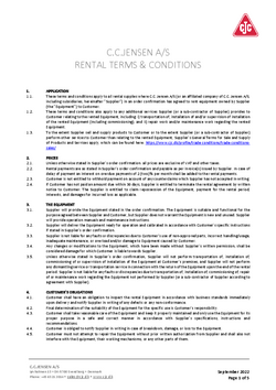 Rental Terms and Conditions