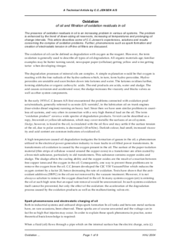 CLEAN OIL_Oxidation of oil and filtration of oxidation residuals in oil