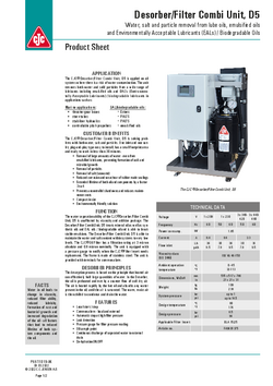 Desorber/Filter Combi Unit, D5_PSST1019