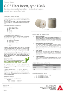 LO4D for lube oil filtration on 4-stroke diesel engine - DISTILLATE fuels_PSFI3219-UK
