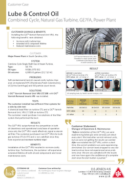 Power Plant USA_Lube & Control Oil, Combined Cycle-Natural Gas Turbine, GE7FA_ASPO6048