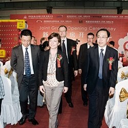 The Danish Minister of Environment, Karen Ellemann and Chief Executive of Wuqing District Government of Tianjin, Mr. Zhang Yong The Danish Minister of Environment, Karen Ellemann and Chief Executive of Wuqing District Government of Tianjin, Mr. Zhang Yong